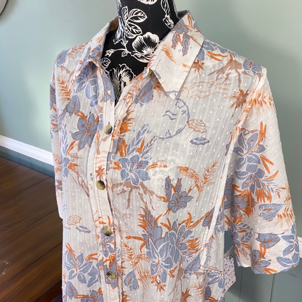 NWT FP ‘Love Letters’ Button Down Shirt, M - Picture 4 of 8